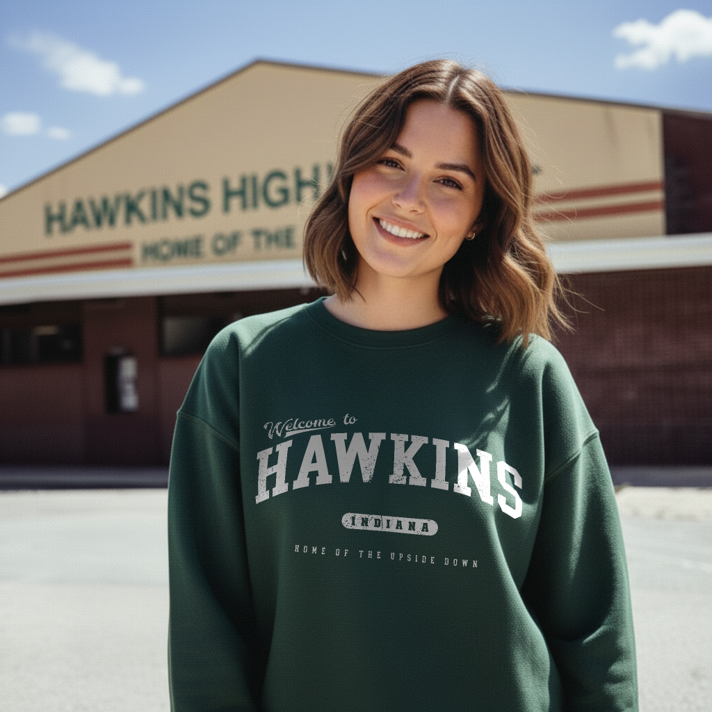 Welcome To Hawkins Graphic Sweatshirt