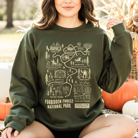 Forbidden Forest Hiking Club Crewneck Sweatshirt