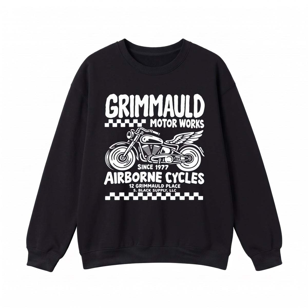 Airborne Cycles Motor Works Crewneck Sweatshirt