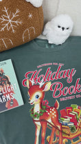 Load and play video in Gallery viewer, Holiday Book Delivery Garment Dyed Sweatshirt
