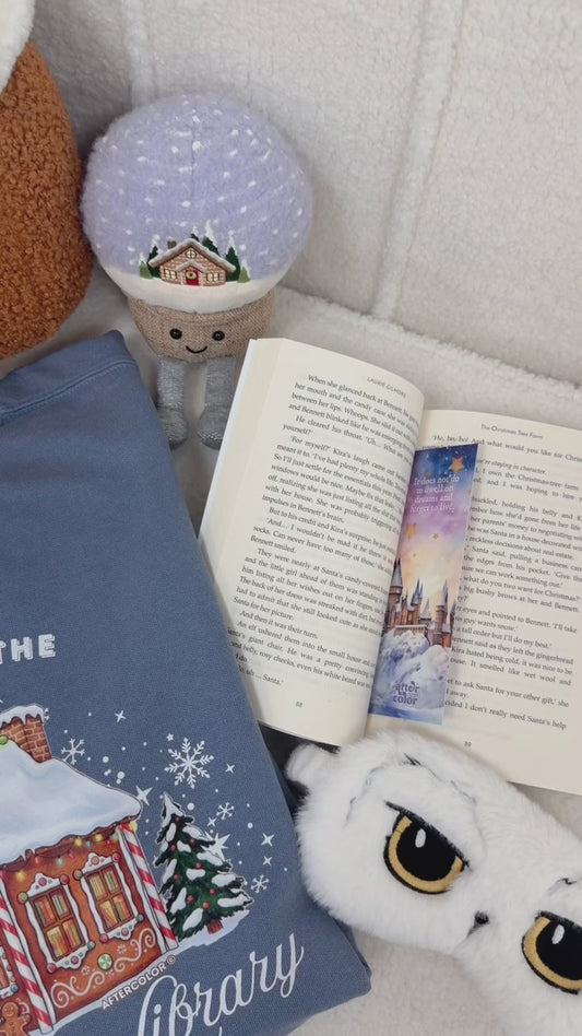 Gingerbread Library Garment Dyed Sweatshirt