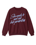 Load image into Gallery viewer, She Needs to Sort Out Crewneck Sweatshirt
