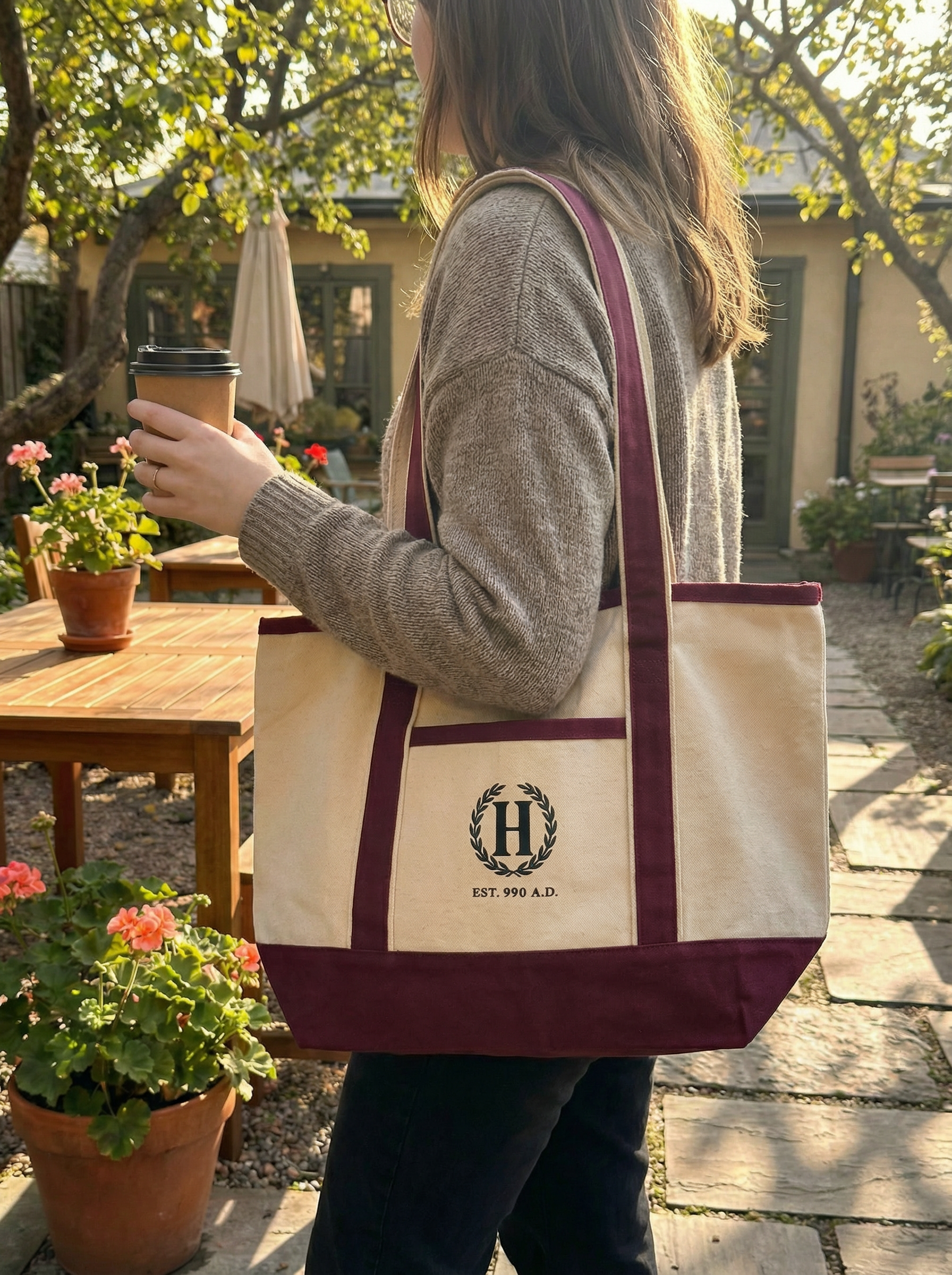 ALUMNI - Tote / Boat Tote / Maroon