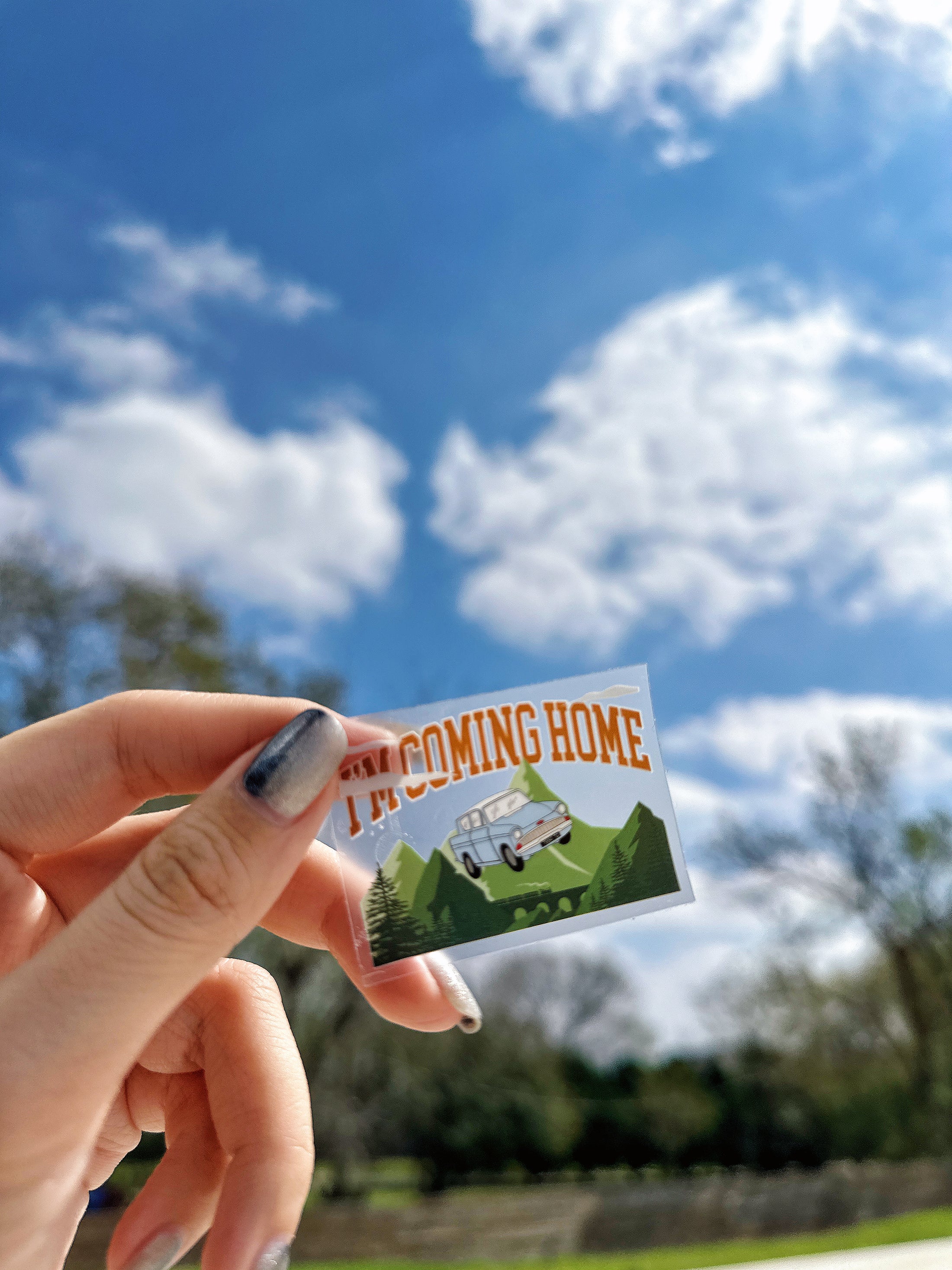 I'm Coming Home Clear Weatherproof Sticker