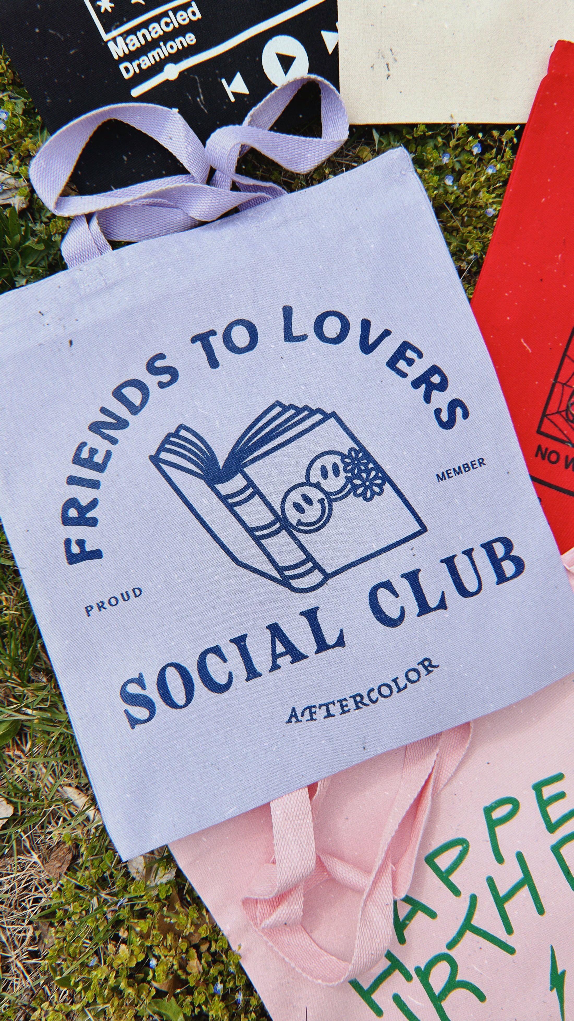 Friends to Lovers Social Club Canvas Tote - Tote / Lavender