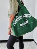 Load image into Gallery viewer, Magical Forest National Park Large Zippered Tote - Tote Zipper Large / Green
