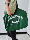 Load image into Gallery viewer, Magical Forest National Park Large Zippered Tote - Tote Zipper Large / Green
