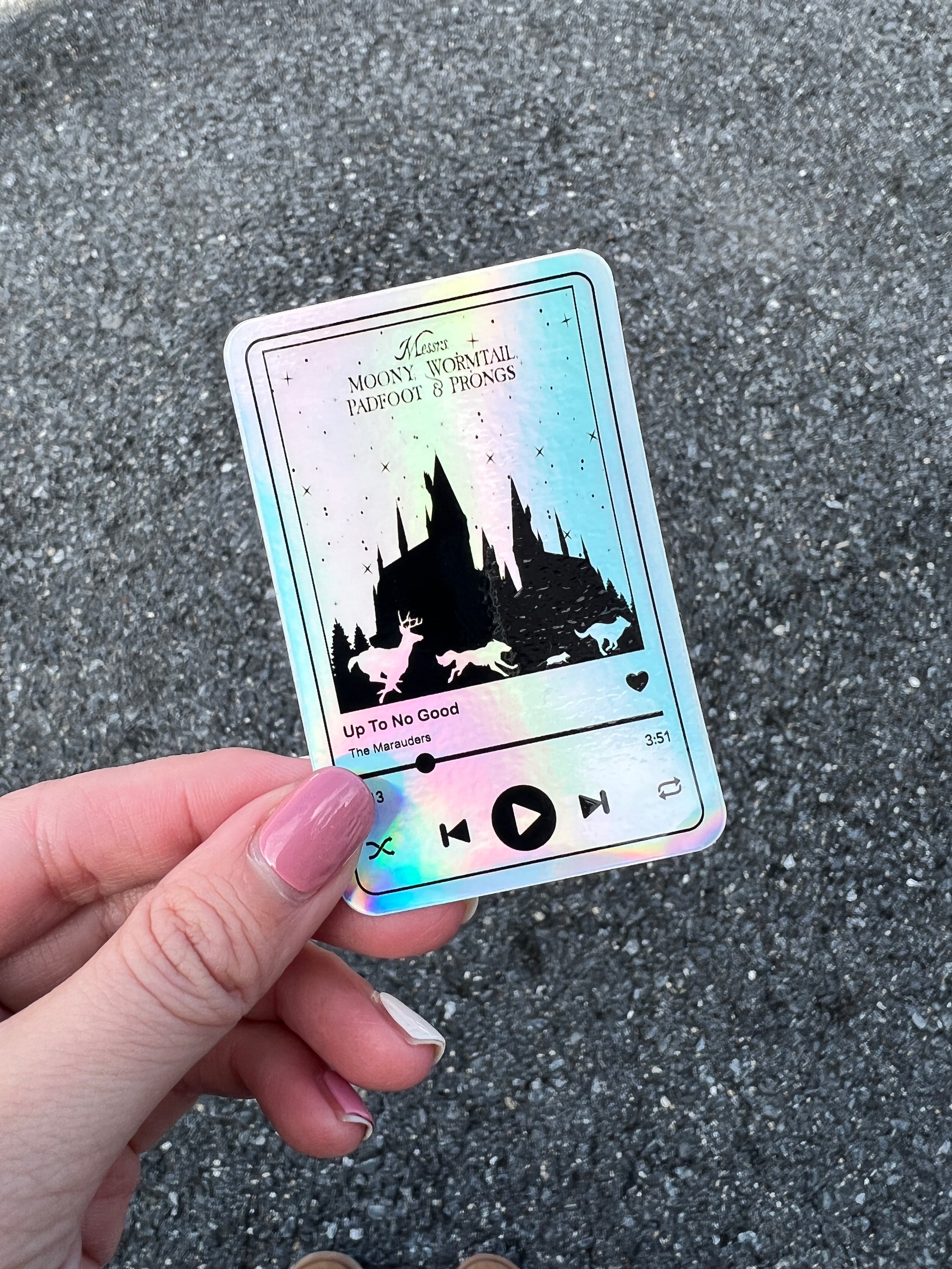 Up To No Good Holographic Sticker