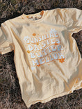 Load image into Gallery viewer, Sunshine Daisies Butter Mellow Garment Dyed Tee
