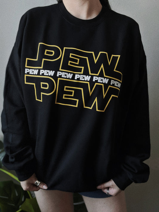 Pew Pew Galaxy Graphics Sweatshirt
