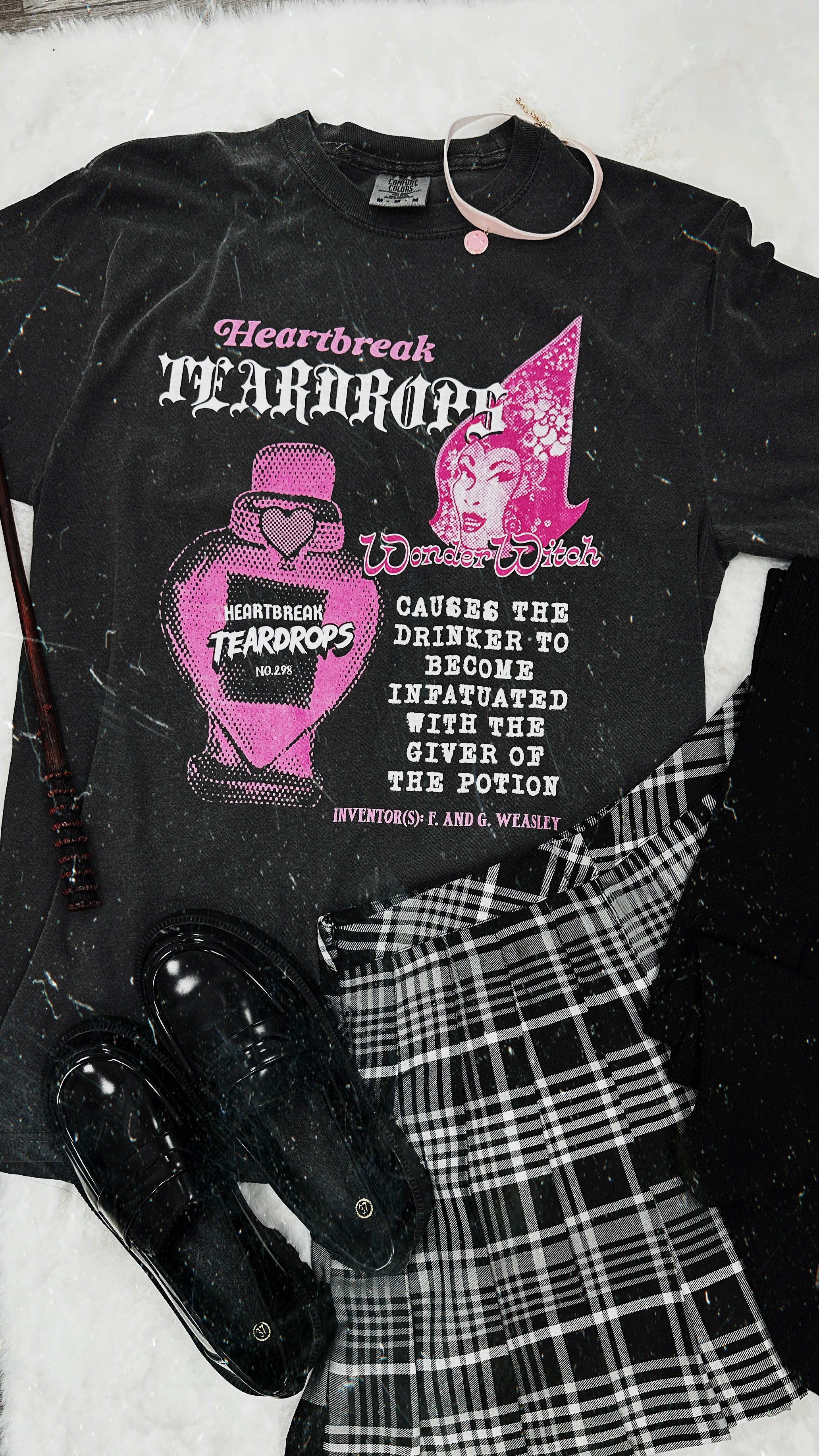 Heartbreak Tear Drop Garment Dyed Tee