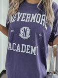 Load image into Gallery viewer, Nevermore Academy Garment Dyed Tee
