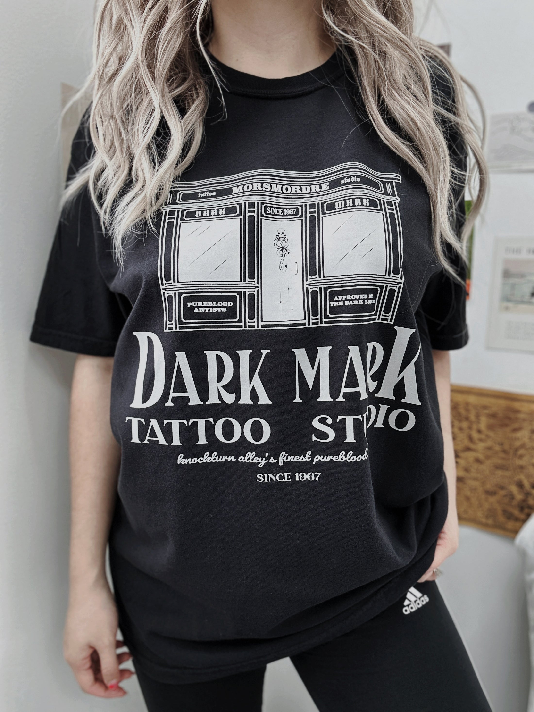 Dark Art Tattoo Studio Garment Dyed Tee