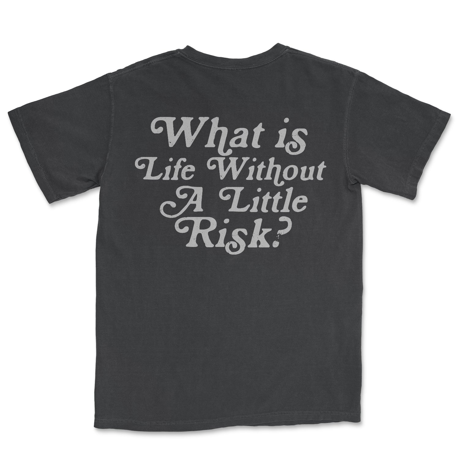What's Life Without A Little Risk Garment Dyed Tee
